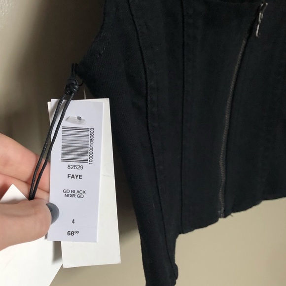 NWT SUNDAY BEST zipper bustier, SZ 4 - Picture 4 of 5